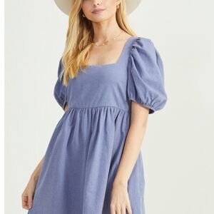 Gracie Puff Sleeve Dress Altar'd State Size M